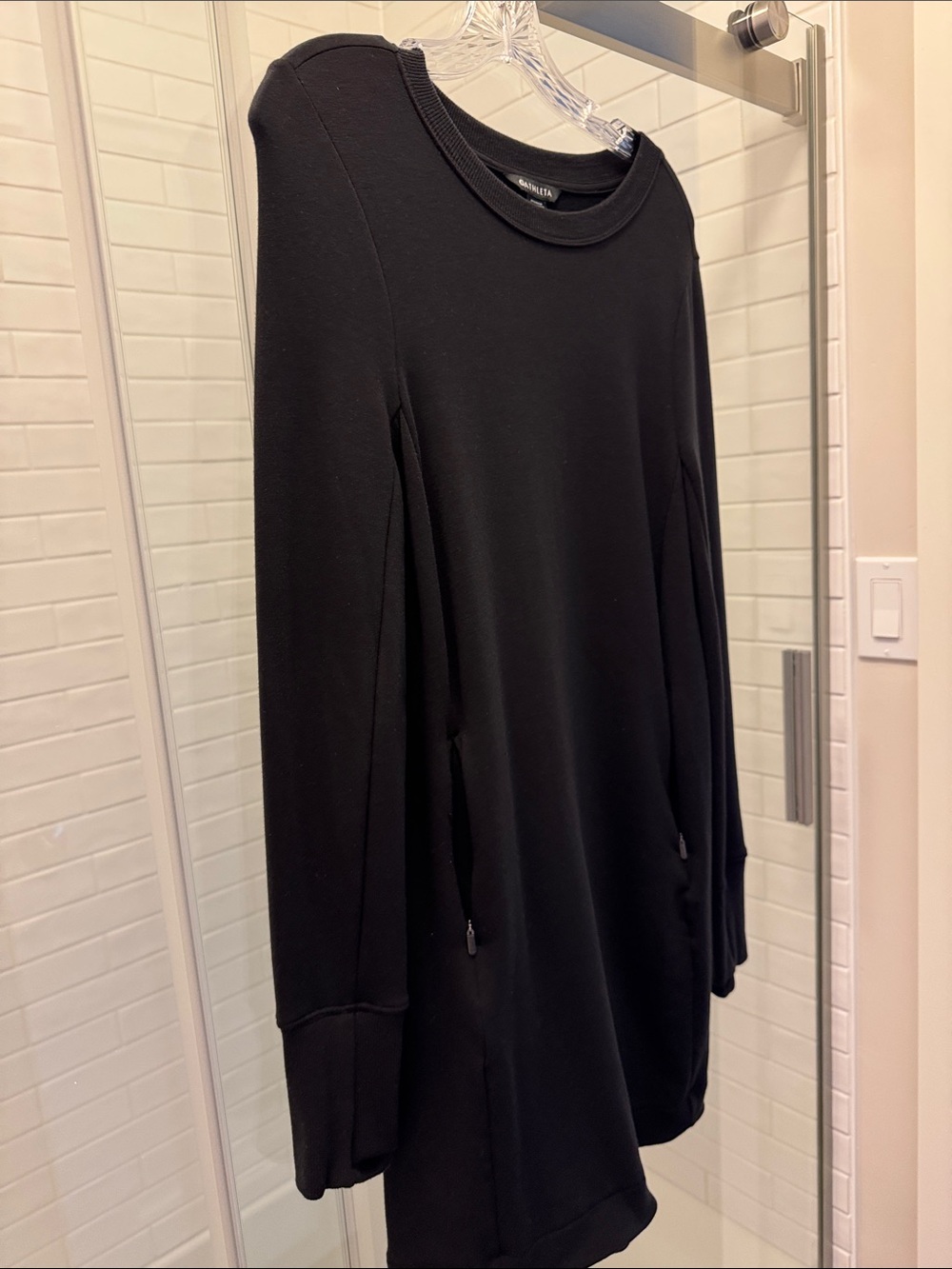 Athleta Black Crewneck Dress